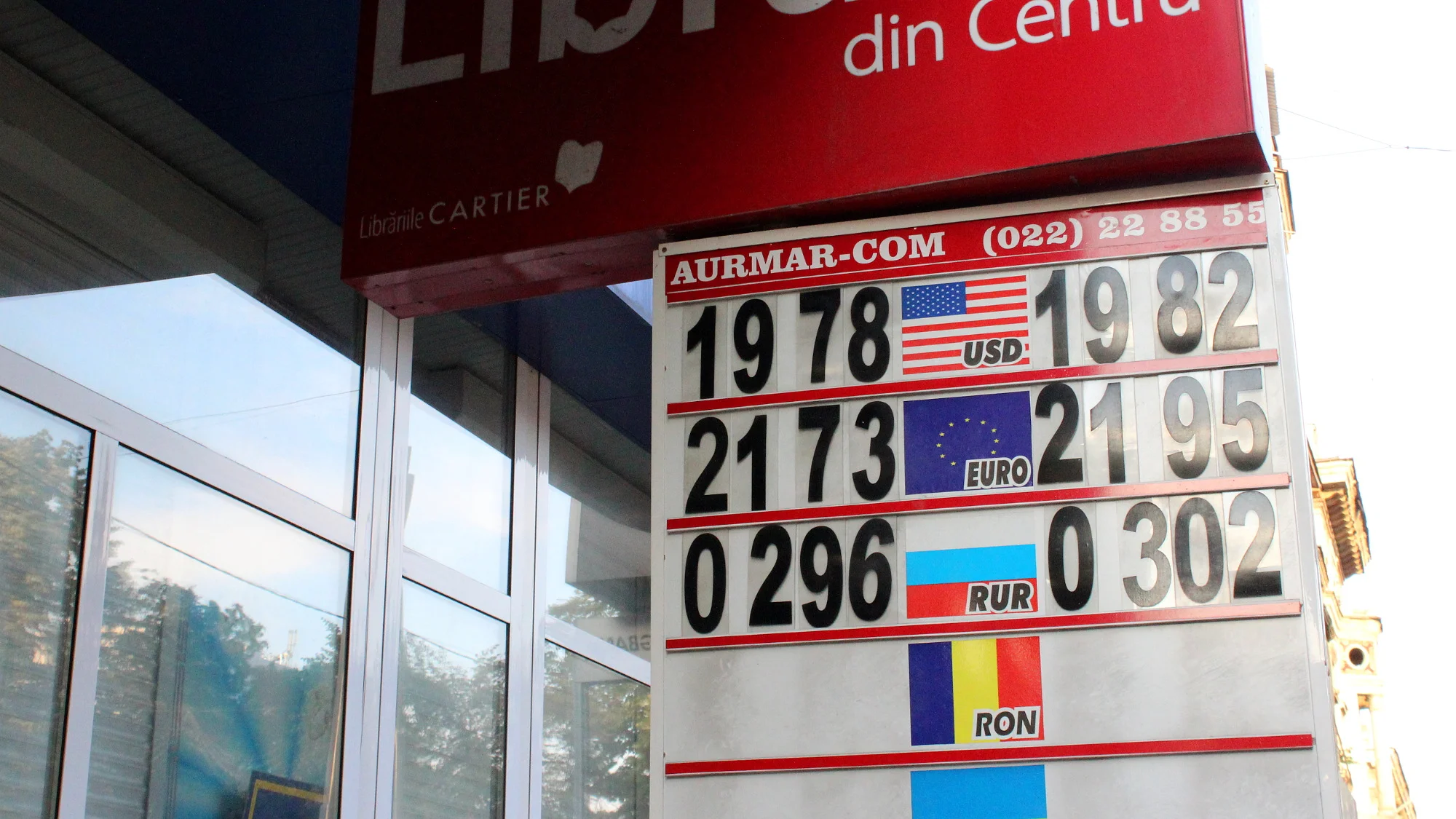 Currency exchange service in Moldova with current exchange rates.