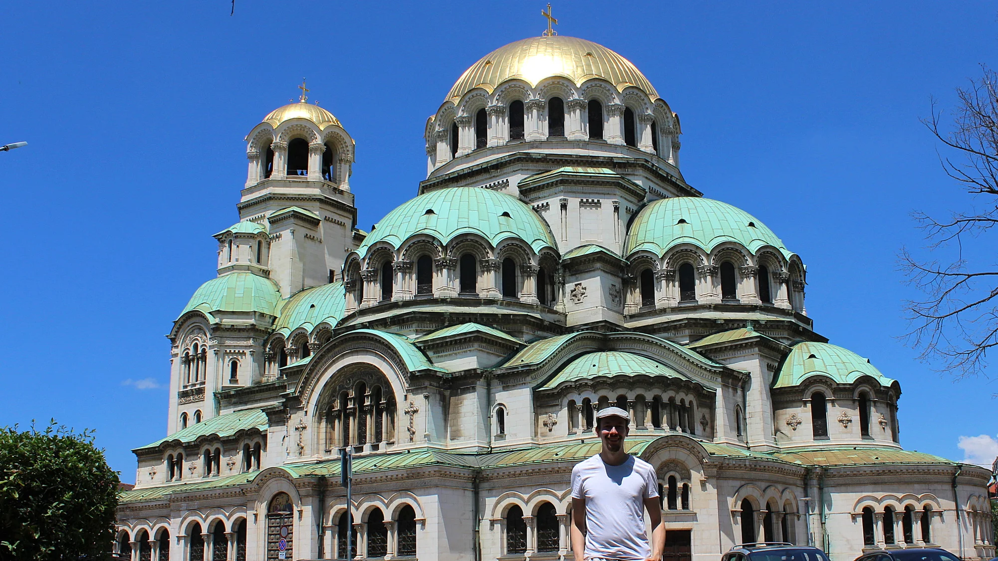 Alexander Nevsky Cahedral in Sofia during the day.