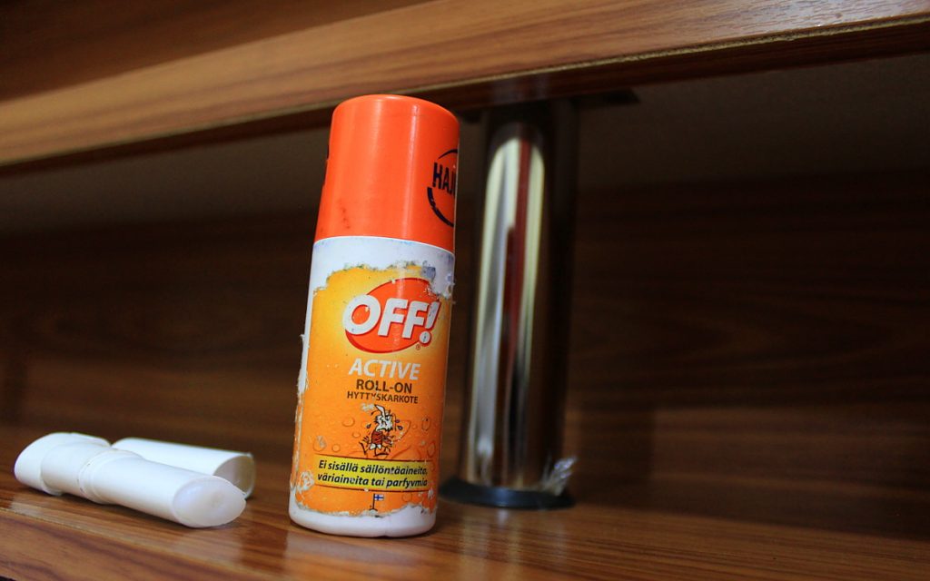 Most important things to pack for a trip around the world. A mosquito repellent and a mosquito bite reliever.