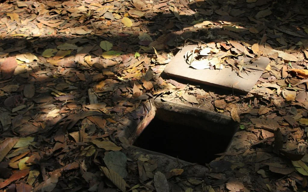 An entrance to the Cu Chi tunnels.