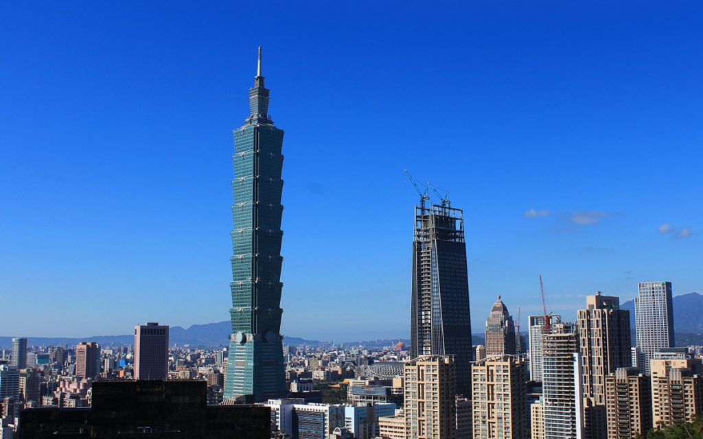 Taipei 101 as seen from Elephant Hill.