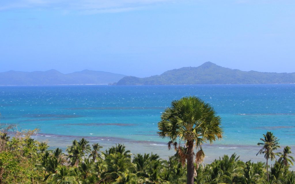 A view to the ocean from Erlittop Garden Resort, El Nido, Palawan, Philippines