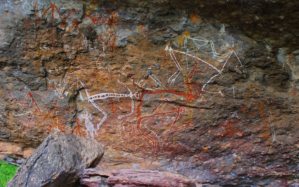 My impressions of Australia. Aboriginal rock art at Kakadu National Park.
