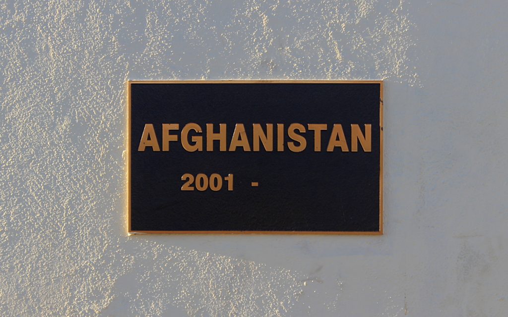 Anzac Hill plaque