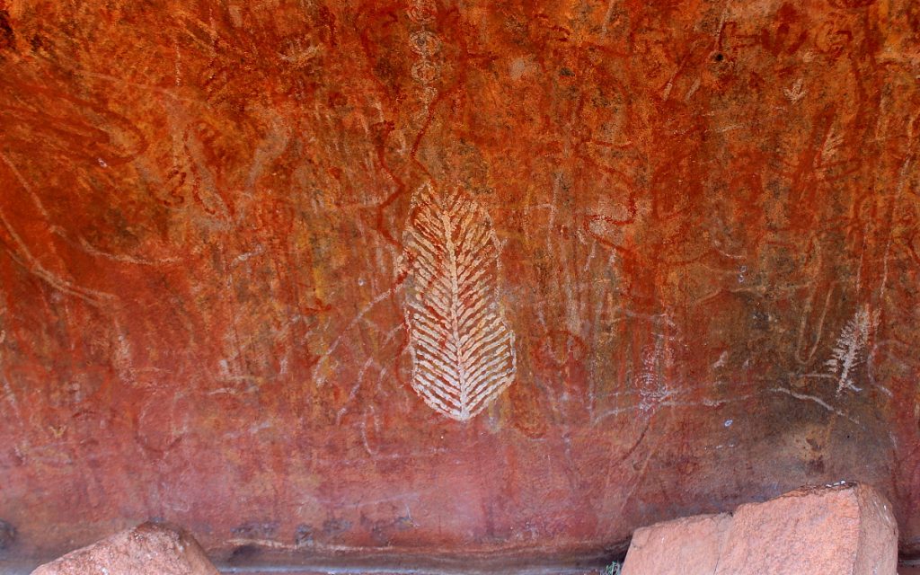 Rock art at Kantju Gorge.