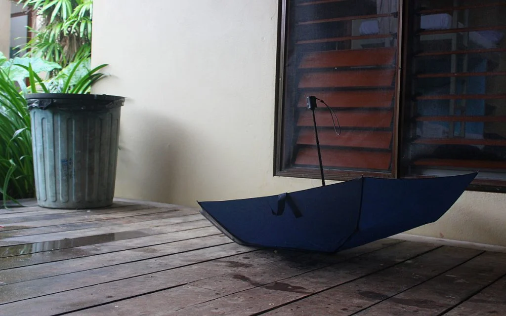 An umbrella in Fiji.