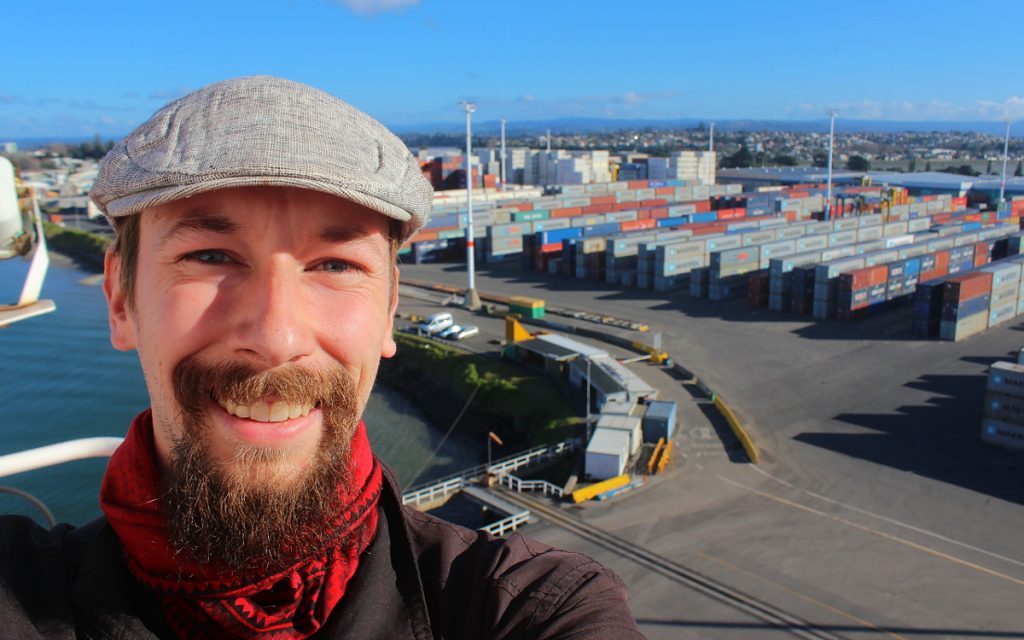 Arimo Koo at the Port of Tauranga, New Zealand.