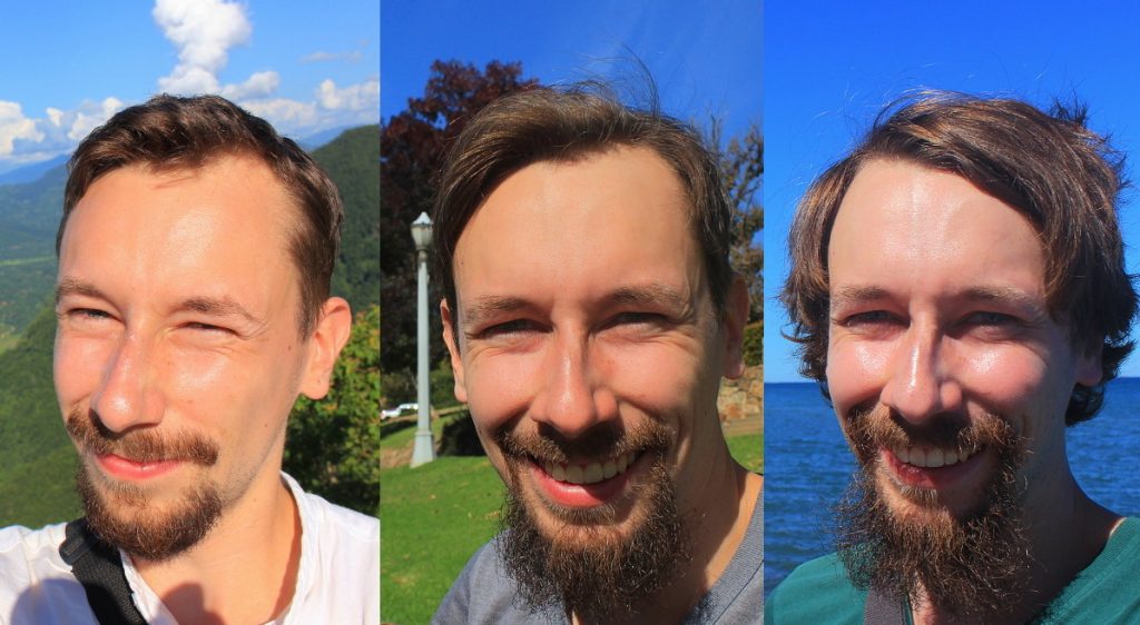 Growing hair and beard as a full-time traveler.