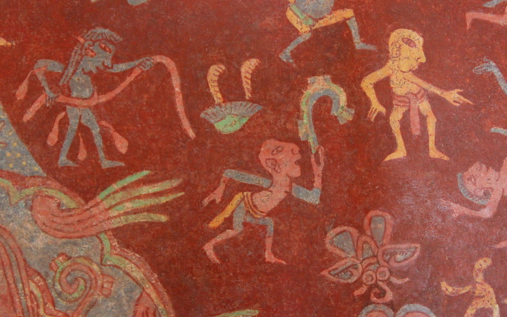 Murals in Teotihuacan.