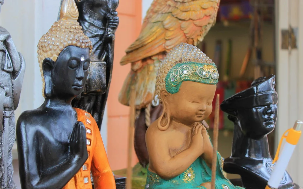 Buddha Statues at Little Finland souvenir shops.