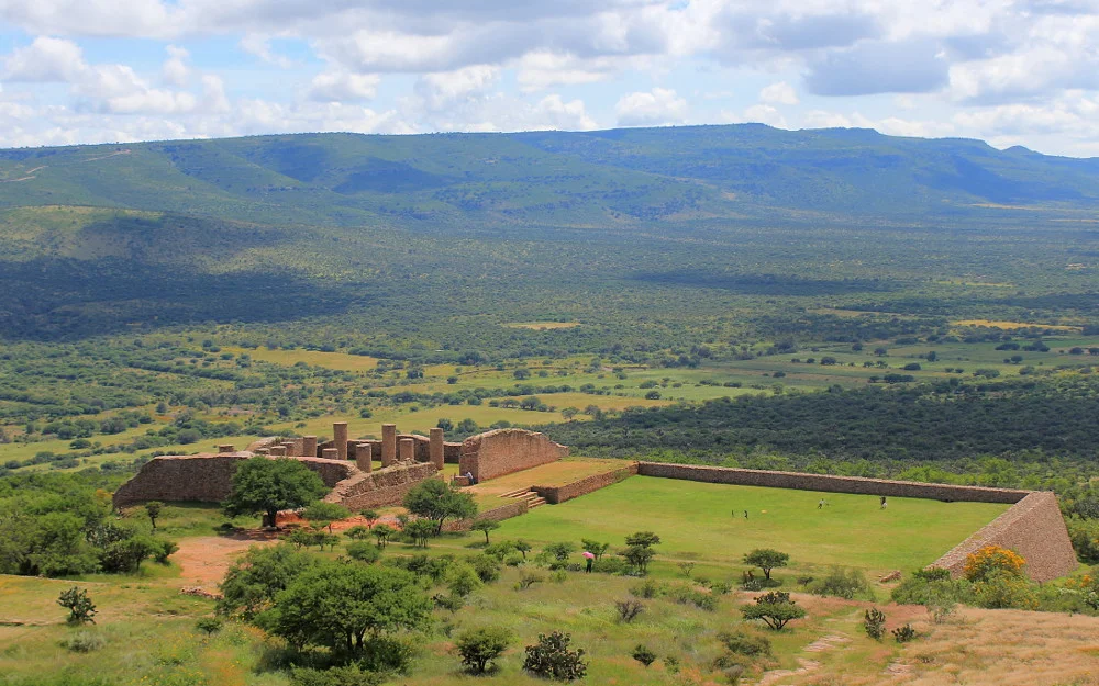 La Quemada ruins in Zacatecas. Overland travel experience of Mexico.