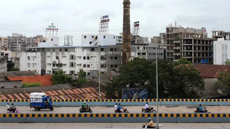 Getting off the train in random city, India.