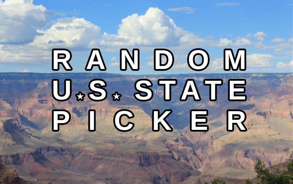 Random US State Generator. Give Me a Random State in the United States.