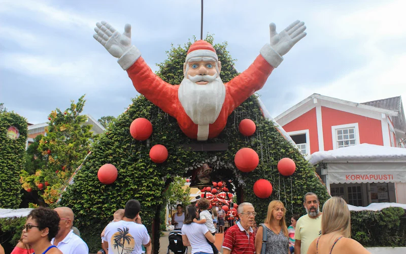 The entrance of Little Finland in Penedo, Brazil