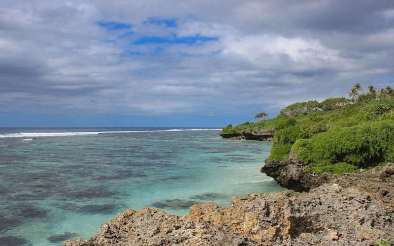 On the coast of Tongatapu island, Tonga