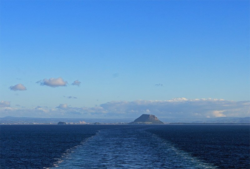 Tauranga from the sea. Te Ika-a-Māui / North Island, New Zealand