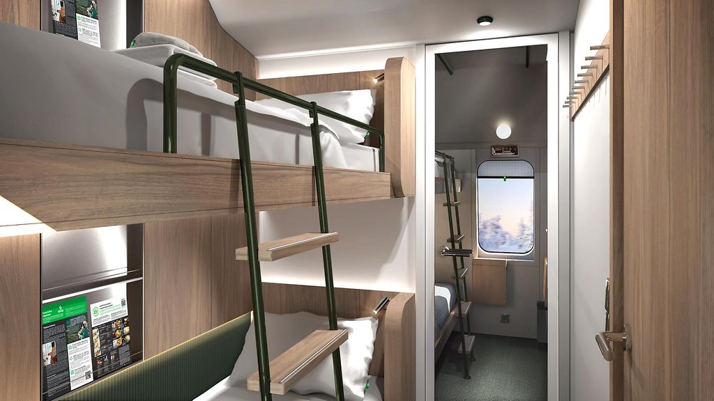 VR night train cabins Finland