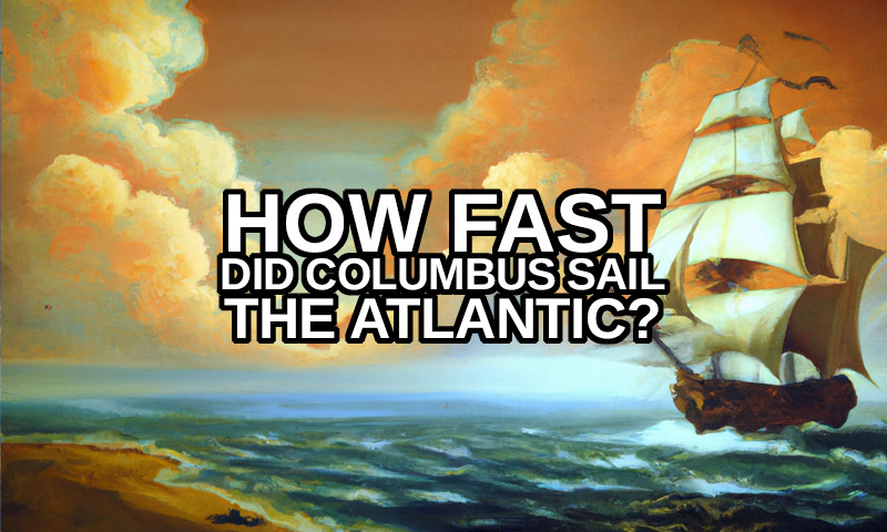 How long did it take Columbus to cross the Atlantic?