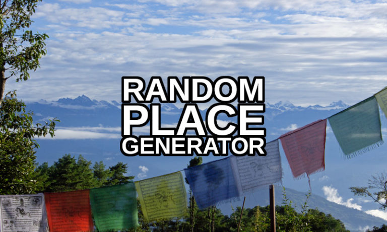 random places in the world generator