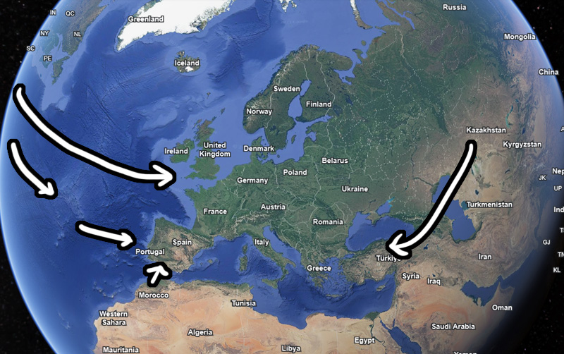 Can you travel to Europe without flying? How to get to Europe without flying by land and sea