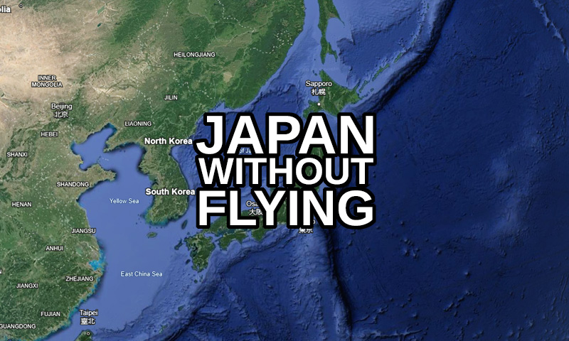 how to get to japan without flying