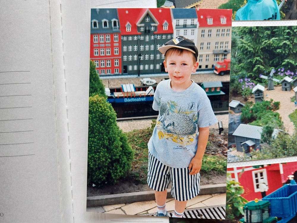 A kid in Legoland Billund, Denmark, in the 1990s