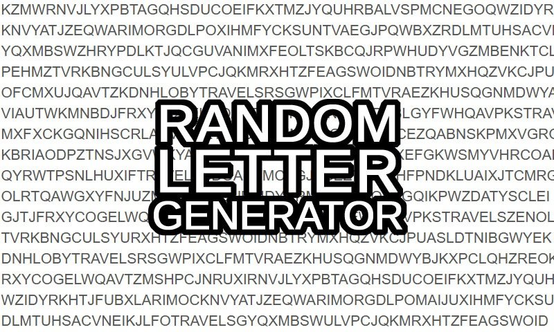 random letter generator with random alphabet from a to z in the background