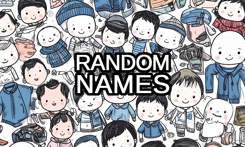 Random Name Picker logo text with boys and girls from different countries in the background