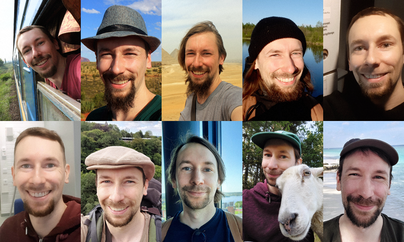 Pictures from the last 10 years.